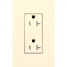 Lutron Electronics LTR-20-TR-BE - DUPLEX 20A TR RECEPTACLE BE NO FP
