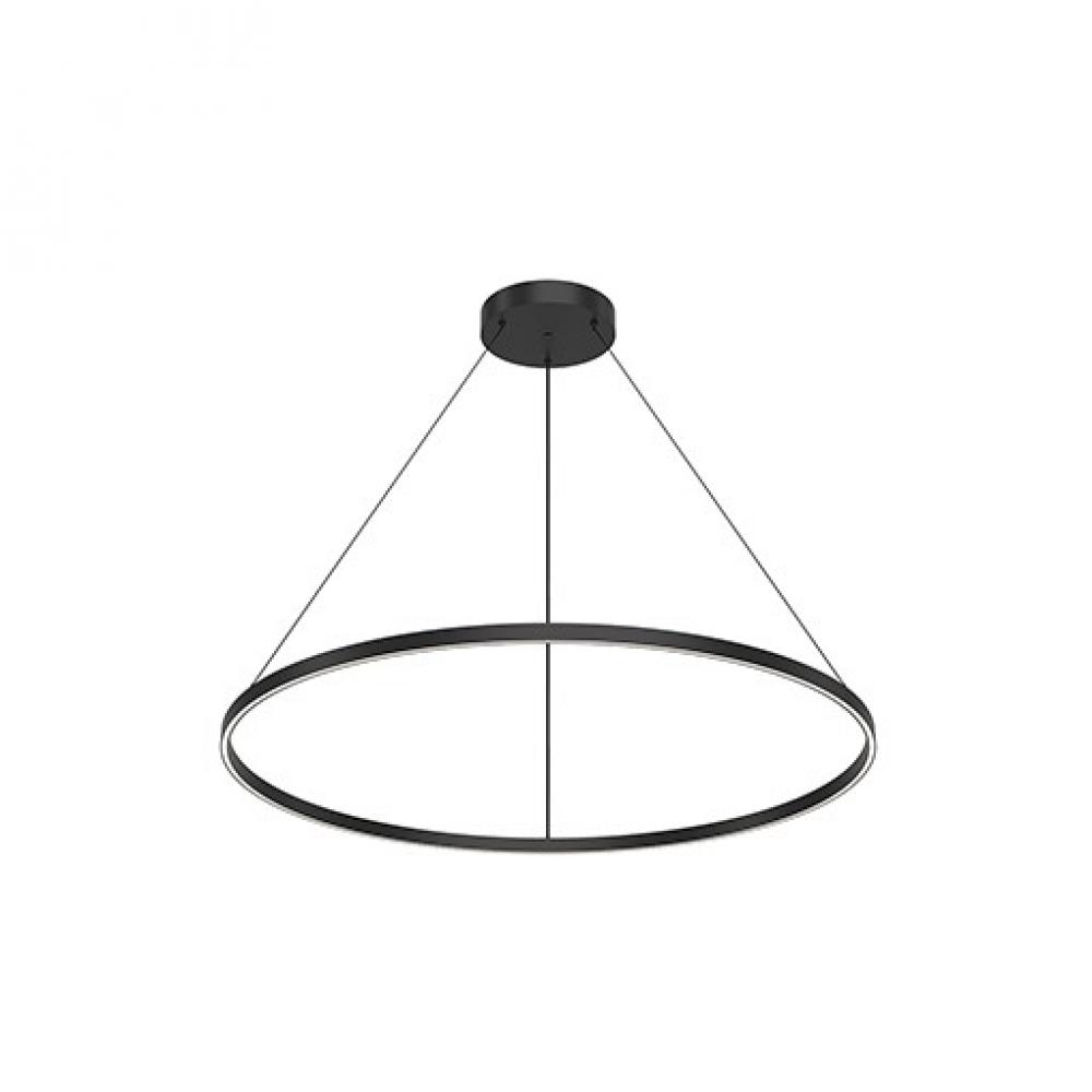 Cerchio 48-in Black LED Pendant