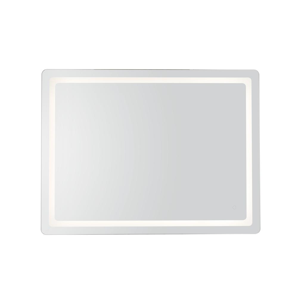 Seneca 48-in Sandblasted Merc Edge LED Vanity Mirror