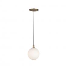 Kuzco Lighting Inc PD3106-BG/OP - Bolla 5-in Brushed Gold/Opal Glass LED Pendant