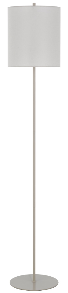 100W Metal Floor Lamp with Off White Shade