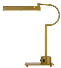CAL Lighting BO-3179DK-AB - Led 12W Soho Metal Desk Lamp with 2 Usb Ports