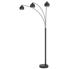 CAL Lighting BO-3236-3-GR - 60W x 3, 3 way Richford arc floor lamp with metal shades and heavy weight based
