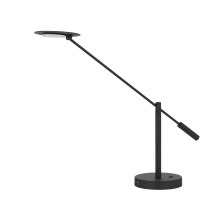 CAL Lighting BO-5100DK - Haloline full spectrum dimmable LED 9W balance arm metal desk lamp, 920 lumen.