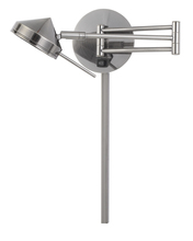 CAL Lighting WL-2926-GM - LED 6W Zug Wall Swing Arm Reading Lamp. 3 Ft Wire Cover included