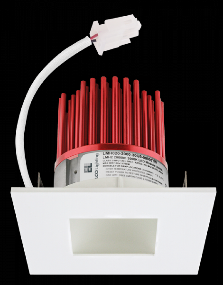 3" SQR LED PINHOLE ENGIN 1000LM 27K G2