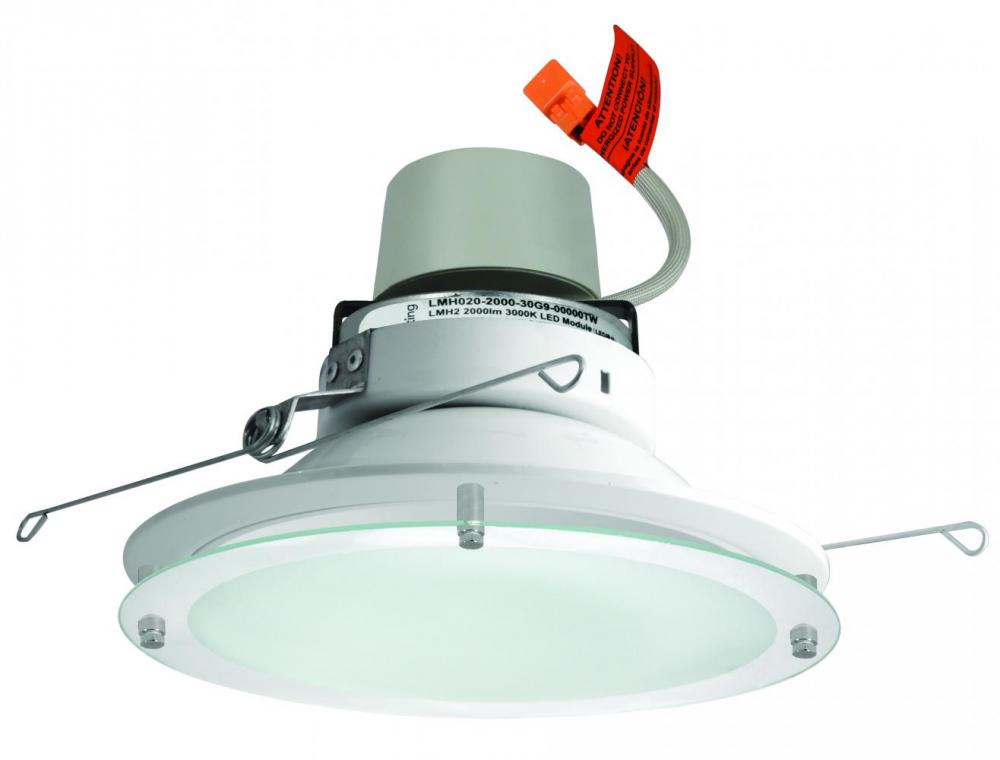 6" LED DROP GLS INSRT W/ DRVR 1250LM 40K