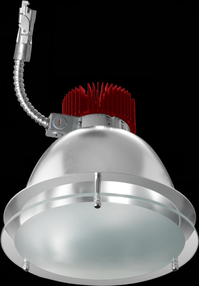 8" LED ENGIN DROP GLASS 6000LM 40K G2