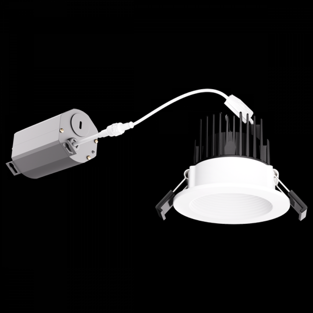 2" LED BAFFLE IC AT 8W 550LMN 120V 5CCT