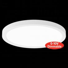Elco Lighting ELSP83DXCT3B - 8" SLIM PNL RND 0-10V 120-277V DIM 3CCT