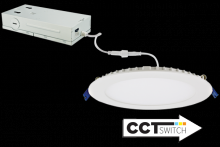 Elco Lighting ERT81DXCT5W - 8" SLM LGT 20W 1200LMN DIM 120/277 5CCT