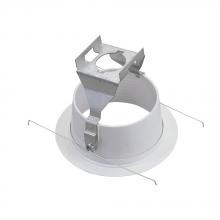 Elco Lighting ELP530KW - DISCON 5" WHT PLST BAFL W/BRKT