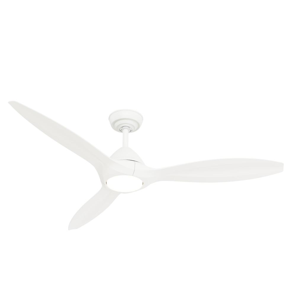 Casablanca 56 inch Surea ENERGY STAR® Fresh White Damp Rated Ceiling Fan with LED LT Kit