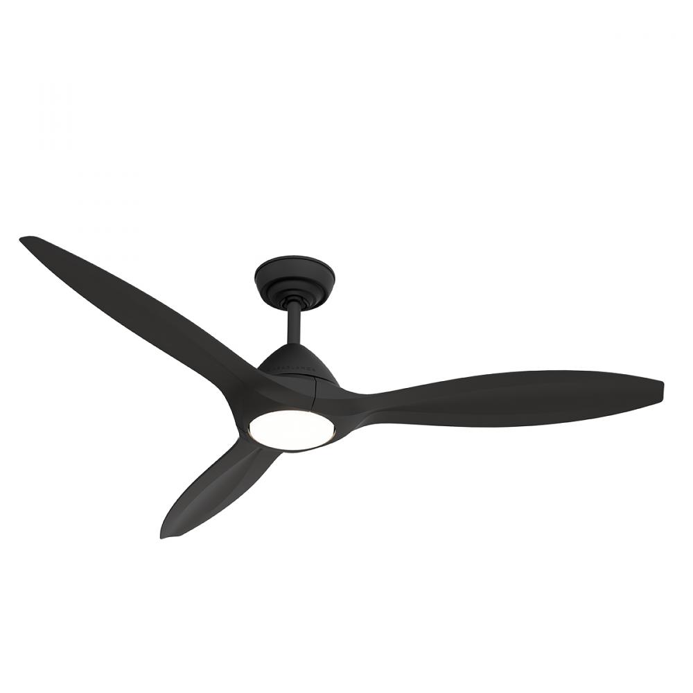 Casablanca 56 inch Surea ENERGY STAR® Matte Black Damp Rated Ceiling Fan with LED LT Kit