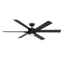 Casablanca Fan Company 53470 - Casablanca 65 inch Melia ENERGY STAR® Matte Black Damp Rated Ceiling Fan with LED LT Kit