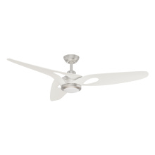 Casablanca Fan Company 53565 - Casablanca 60 inch Inez ENERGY STAR® Brushed Nickel Damp Rated Ceiling Fan with LED LT Kit