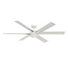 Casablanca Fan Company 53568 - Casablanca 65 inch Melia ENERGY STAR® Fresh White Damp Rated Ceiling Fan with LED LT Kit