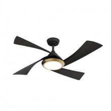 Casablanca Fan Company 52846 - Casablanca 52 inch Vespucci ENERGY STAR® Matte Black Damp Rated Ceiling Fan with LED LT Kit
