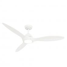 Casablanca Fan Company 52855 - Casablanca 56 inch Surea ENERGY STAR® Fresh White Damp Rated Ceiling Fan with LED LT Kit
