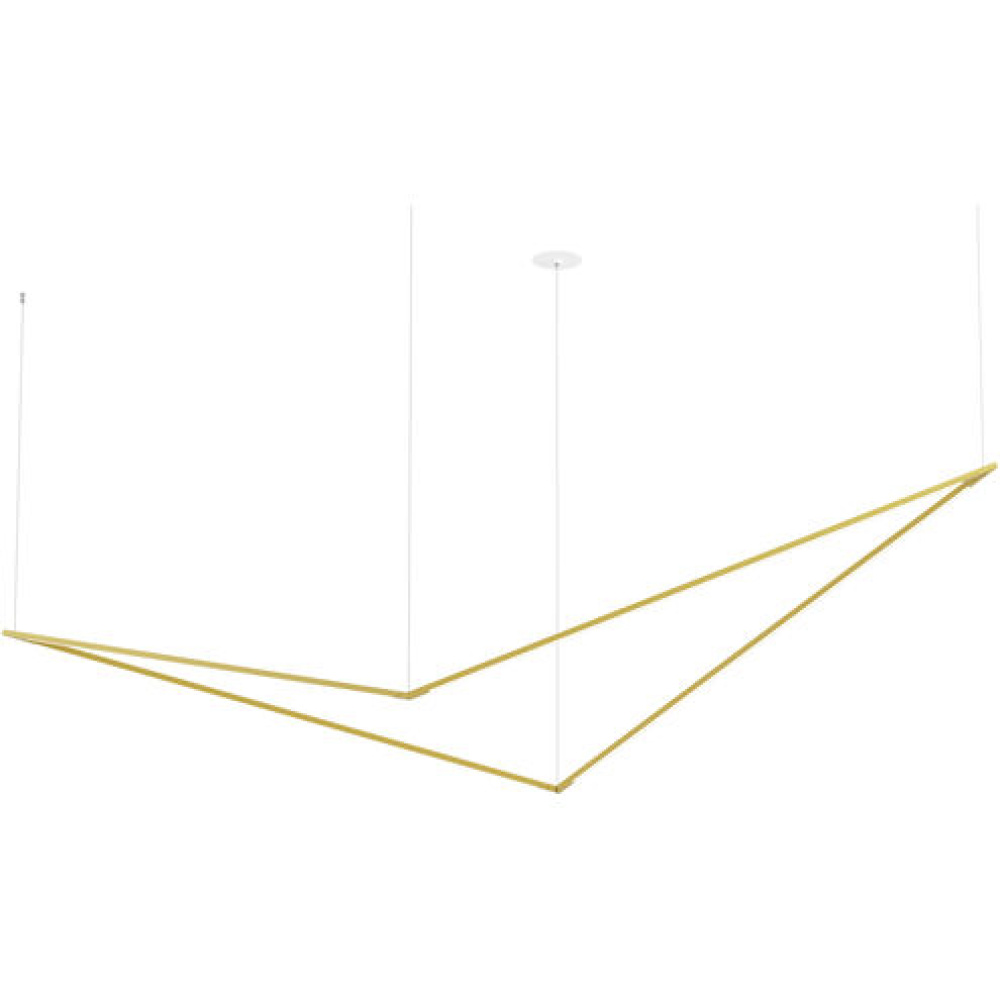 Z-Bar Pendant Extra Large Bird, Gold, 92" x 29.3" x 17.4"