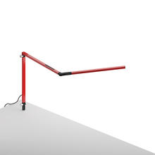 Koncept Inc AR3100-WD-RED-THR - Z-Bar mini Desk Lamp with through-table mount (Warm Light; Red)