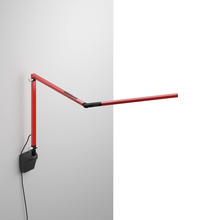 Koncept Inc AR3100-WD-RED-WAL - Z-Bar mini Desk Lamp with Metallic Black wall mount (Warm Light; Red)