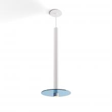 Koncept Inc CMP-S1-S-24-MWT+GBLU9 - Combi Pendant 24" Single Unit Matte White with Matte White Canopy