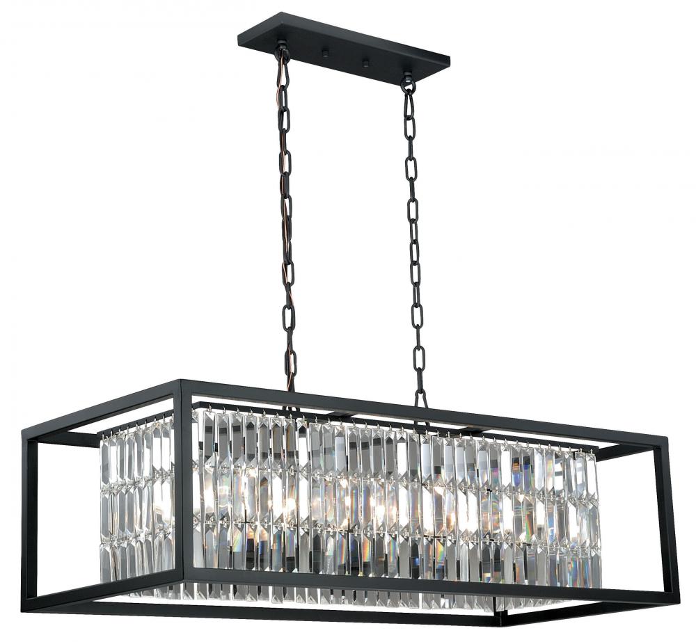 Catana 8L Linear Chandelier Oil Rubbed Bronze