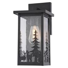 Vaxcel International T0811 - Acadia 12-in. H Outdoor Wall Light Matte Black