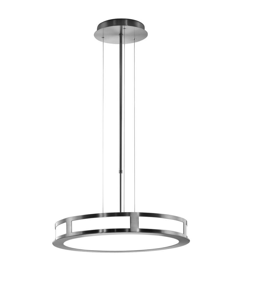 Nickel Drum Shade Pendant
