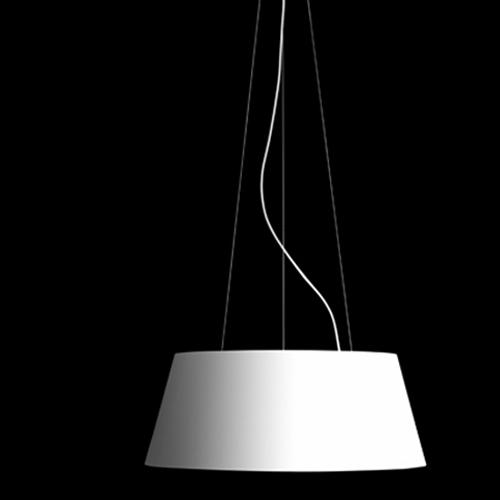 White Drum Shade Pendant