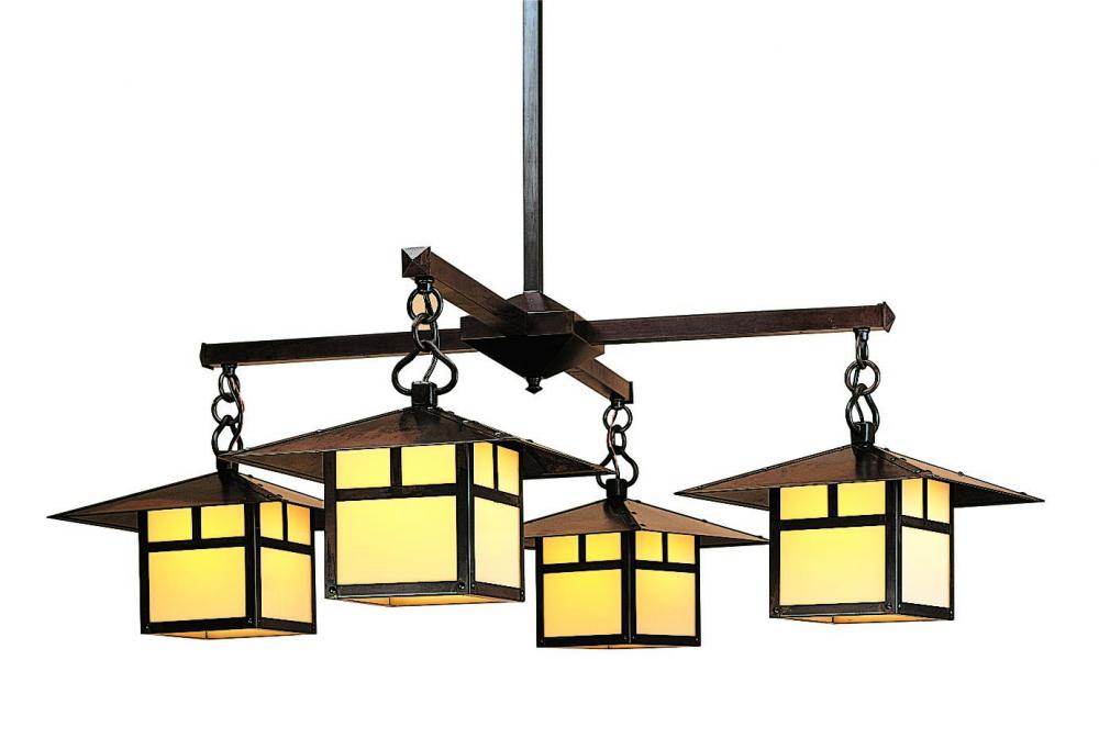 12" monterey 4 light chandelier with hummingbird filigree
