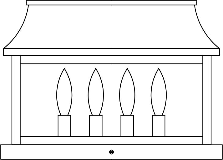 15" Providence column mount