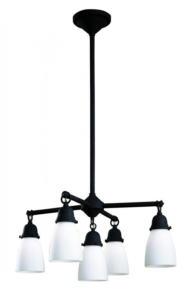 simplicity 4 light chandelier plus one center light