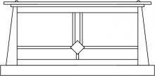 Arroyo Craftsman ABC-15CR-RC - 15" Aberdeen column mount