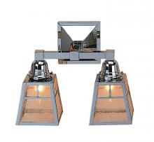 Arroyo Craftsman AS-2TWO-P - a-line shade 2 light sconce with t-bar overlay