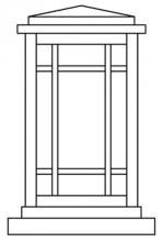 Arroyo Craftsman AVC-6GW-VP - 6" avenue column mount