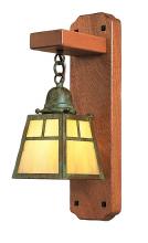 Arroyo Craftsman AWS-1TGW-S - a-line mahogany wood sconce with t-bar overlay