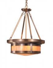 Arroyo Craftsman BCMH-20WO-BK - 20" berkeley open top pendant