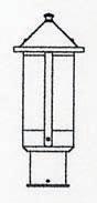 Arroyo Craftsman BP-6LGW-RB - 6" berkeley long body post mount