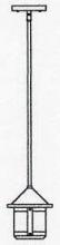 Arroyo Craftsman BSH-6SWO-BZ - 6" berkeley short body stem hung pendant