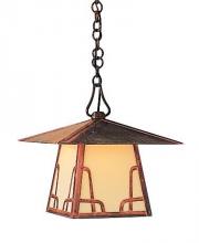 Arroyo Craftsman CH-12HGW-S - 12" carmel pendant with hillcrest overlay