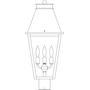 Arroyo Craftsman CRP-10CS-MB - 10" croydon post mount