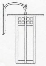 Arroyo Craftsman GB-18LWO-RC - 18" glasgow long body wall mount