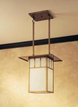 Arroyo Craftsman HCM-18DTAM-BK - 18" huntington hanging pendant with double t-bar overlay