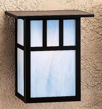 Arroyo Craftsman HS-10ACR-S - 10" huntington sconce with roof and classic arch overlay