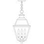 Arroyo Craftsman INH-10GRCS-S - 10" inverness pendant with glass roof
