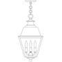 Arroyo Craftsman INH-10MRCLR-S - 10" inverness pendant with metal roof
