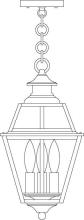 Arroyo Craftsman INH-8GRCS-RC - 8" inverness pendant with glass roof