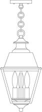 Arroyo Craftsman INH-8MRCS-RB - 8" inverness pendant with metal roof